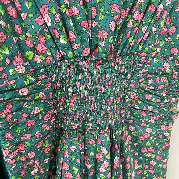 FARM Rio floral sleeveless lace detail tule hem fit and flare mini dress - Picture 11 of 15